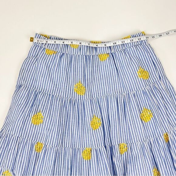 J. CREW Embroidered Pineapple Skirt & Tank Size XS & 2.  SELLING AS A SET - Picture 11 of 14